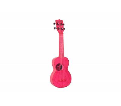 KALA WATERMAN FLUORESCENT PINK SOPRANO UKULELE Укулеле