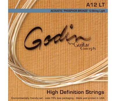 GODIN 009343 12стр. - Acoustic Guitar LT Phos Bronze 12 Strings Струны для акустической гитары