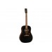 GRETSCH DELTOLUXE DREADNOUGHT BLACK Гитара электроакустическая