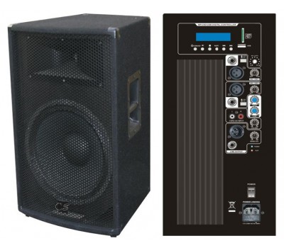 Активная акустическая система City Sound CS-115A 15"+1", 350/700 Вт, 8 Ом