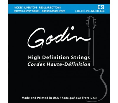 GODIN 008971 E-09 - Strings Electric Guitar 009  Струны для электрогитары