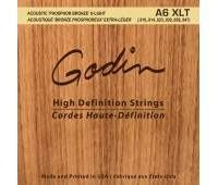 Струны GODIN 008988 A6 XLT - Strings Acoustic Guitar XLT Phos Bronze