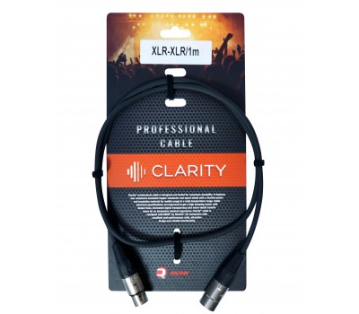 CLARITY XLR-XLR/1m Готовый кабель XLR-XLR
