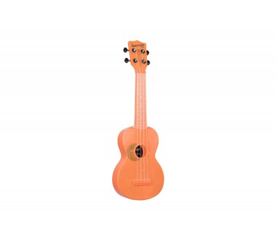 KALA WATERMAN FLUORESCENT ORANGE SOPRANO UKULELE Укулеле