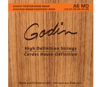Струны GODIN 009336 A6 MD - Strings Acoustic Guitar MD Phos Bronze
