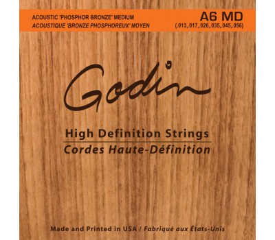 GODIN 009336 A6 MD - Strings Acoustic Guitar MD Phos Bronze Струны для акустической гитары