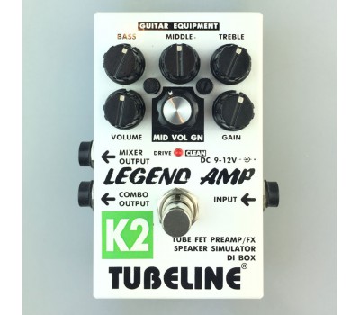 TUBELINE K2 Preamp Педаль эффектов - преамп гитарный, эмулятор KRANK