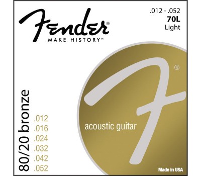 FENDER 70L Струны для акустических гитар