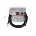 CABLE PROFESSIONAL SERIES 18.6' ANGLED BLACK