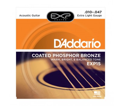 D'ADDARIO EXP15 Струны для акустической гитары