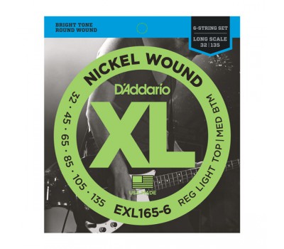 D'ADDARIO EXL165-6 Струны для бас-гитары